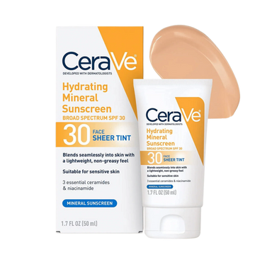 Cerave Hydrating Mineral Sunscreen Sheer Tint 30FPS