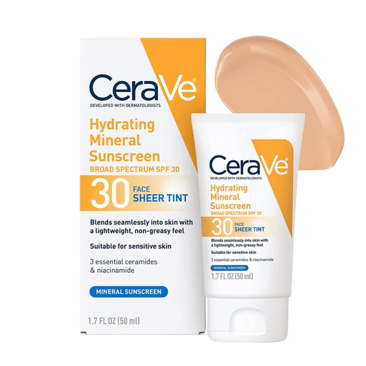 Cerave Hydrating Mineral Sunscreen Sheer Tint 30FPS