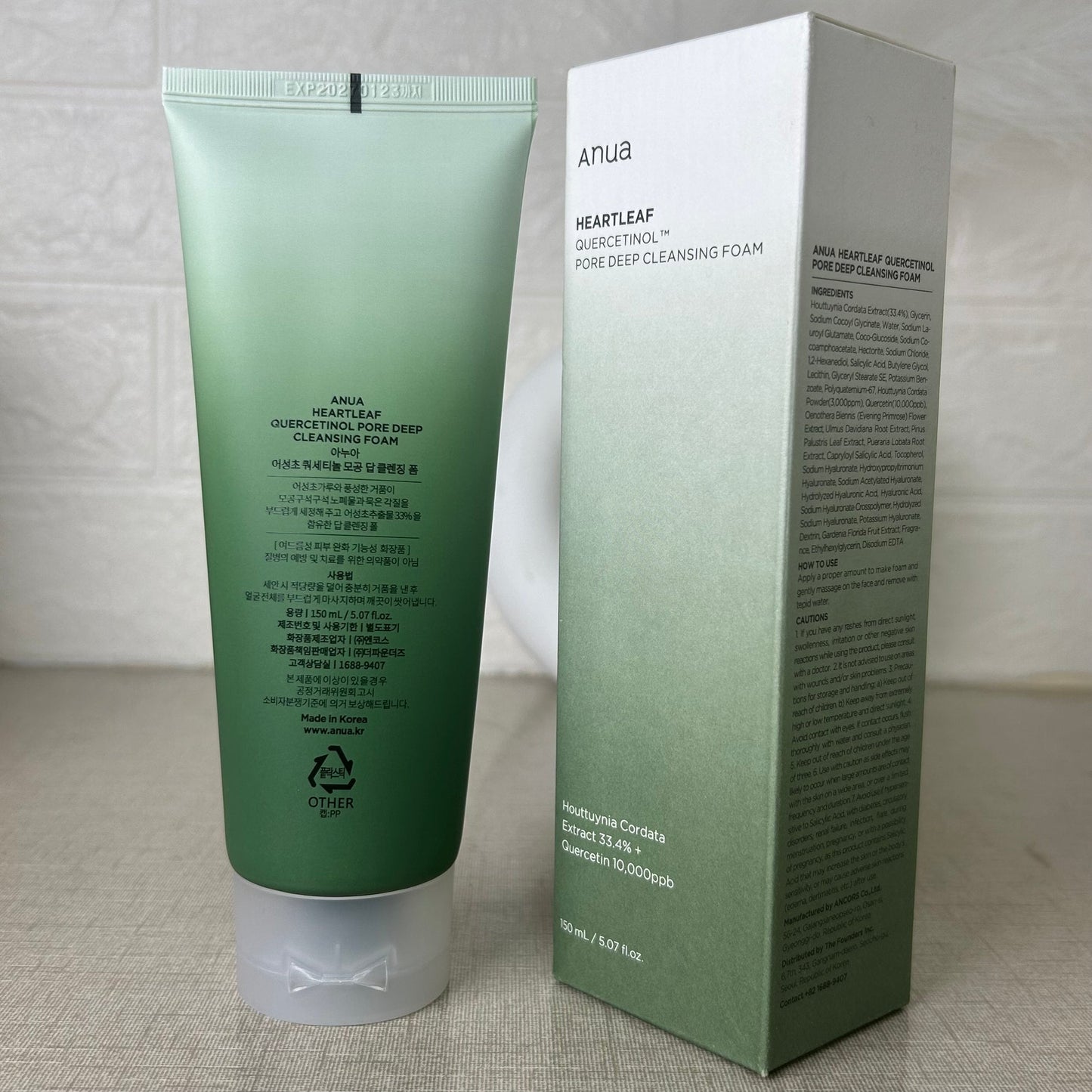 ANUA Heartleaf Quercetinol Pore Deep Cleansing Foam