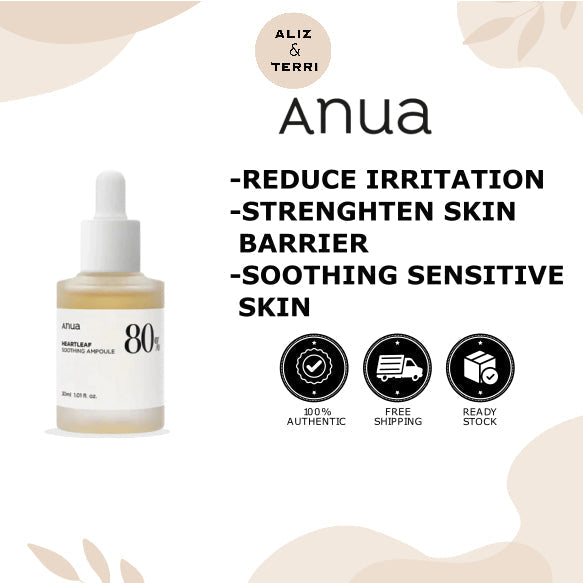 Anua Houttuynia Cordata 80% Moisture Soothing Ampoule